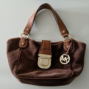 Michael Kors leather and suede purse